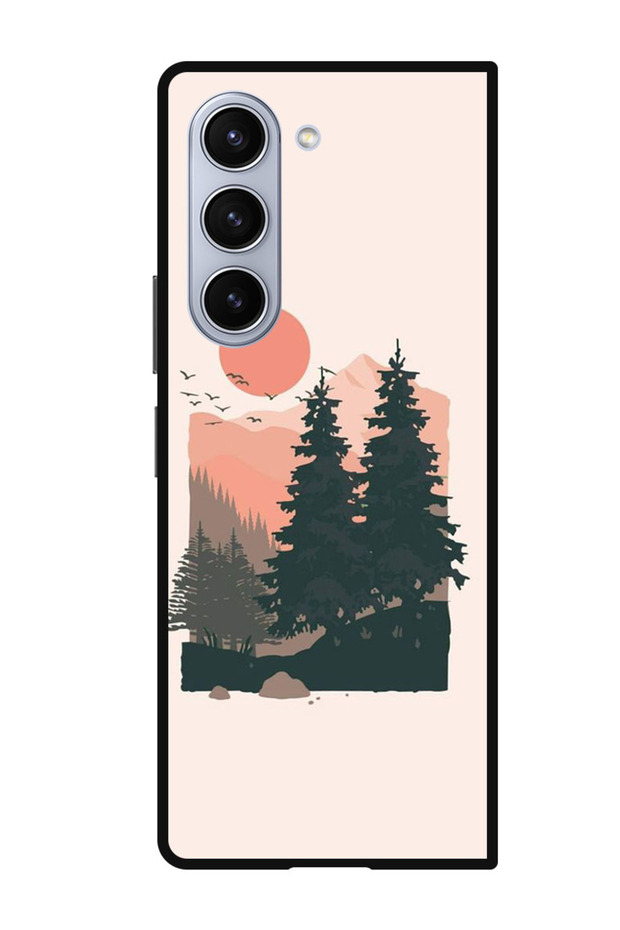 Protective Case Anti Scratch Shock Proof Bumper Cover For Samsung Galaxy Z Fold 5 Nature Art