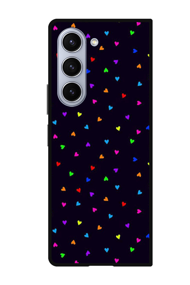 Protective Case Anti Scratch Shock Proof Bumper Cover For Samsung Galaxy Z Fold 5 Small Hearts (2)