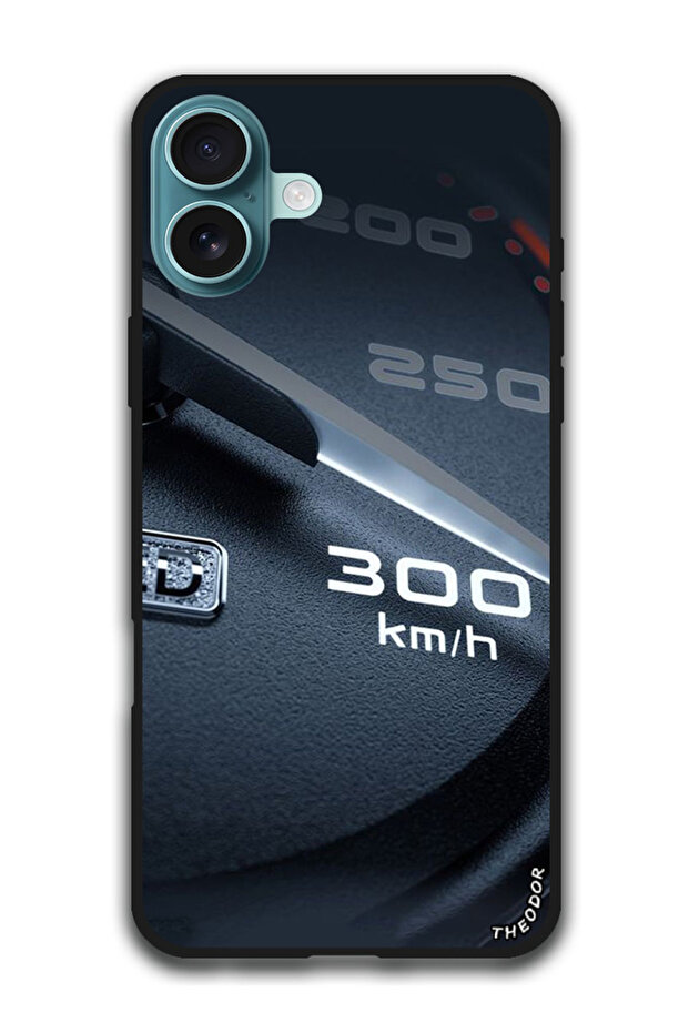 Protective Case Anti Scratch Shock Proof Bumper Cover For iPhone 16 Plus (6.7)-inch Speed Meter