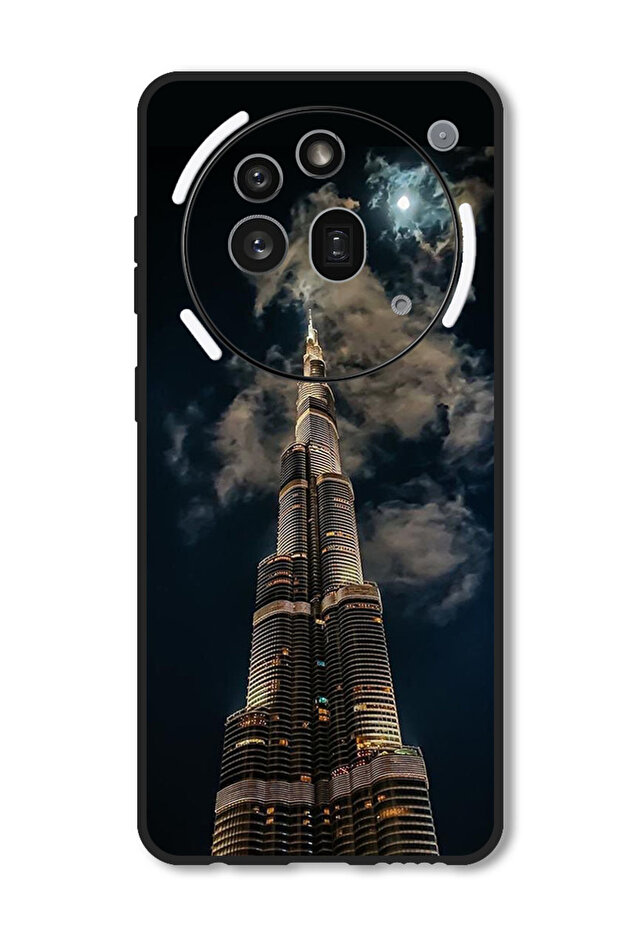 Case Compatible with Nothing Phone 3a Pro Protection Shockproof Bumper Cover Burj Khalifa In Night