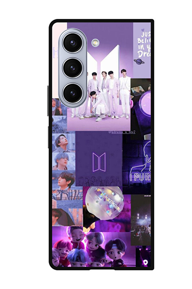 Protective Case Anti Scratch Shock Proof Bumper Cover For Samsung Galaxy Z Fold 5 BTS collage