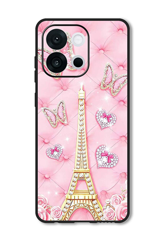 Case Compatible with OnePlus 13s 6.32 Inch Protection Shockproof Bumper Cover Eiffel Tower (2)