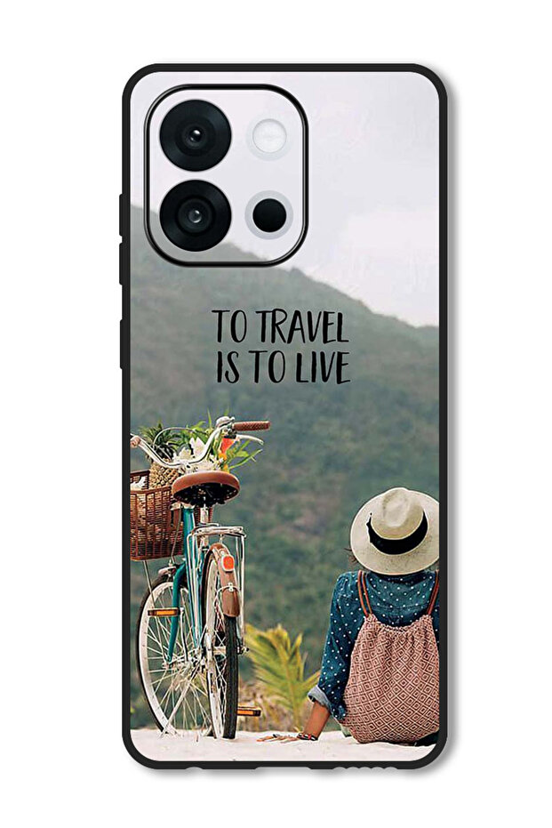 Case Compatible with OnePlus 13s 6.32 Inch Protection Shockproof Bumper Cover To Travel Is To Live