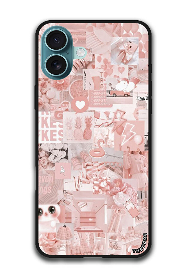Protective Case Anti Scratch Shock Proof Bumper Cover For iPhone 16 Plus (6.7)-inch Pink Asthetic