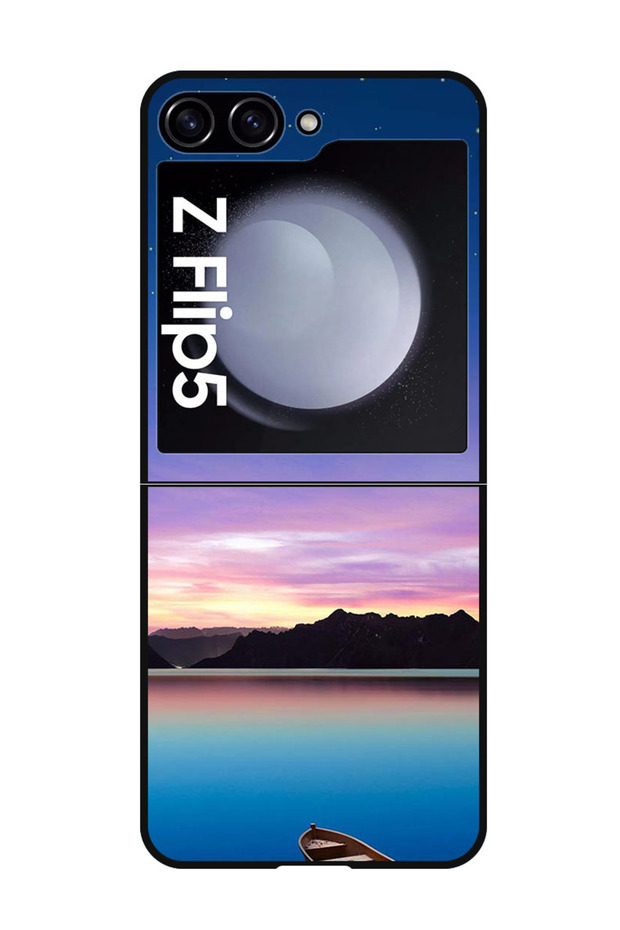 Protective Case Anti Scratch Shock Proof Bumper Cover For Samsung Galaxy Z Flip 5 Minimal Landscape
