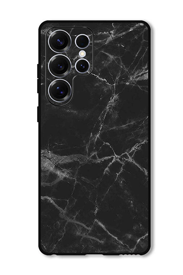 Protective Case Anti Scratch Shock Proof Bumper Cover For Samsung Galaxy S25 Ultra Black Marble