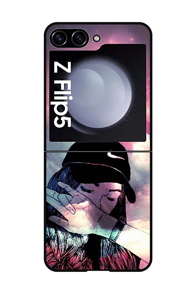 Protective Case Anti Scratch Shock Proof Bumper Cover For Samsung Galaxy Z Flip 5 Girl Sob