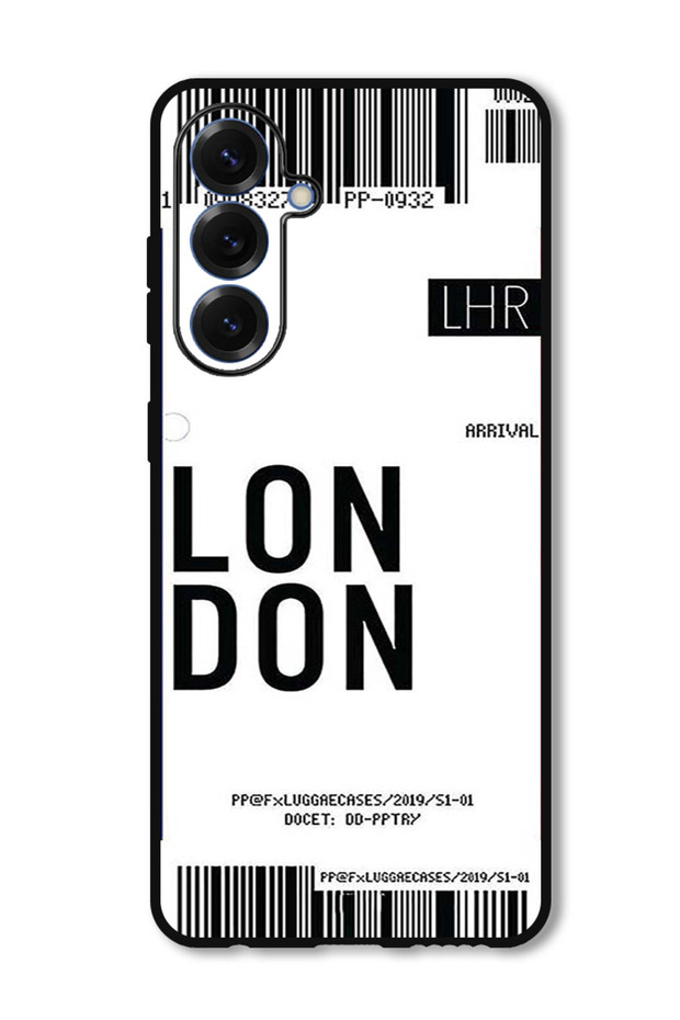 Protective Case Anti Scratch Shock Proof Cover For Samsung Galaxy S25 Plus London boarding pass