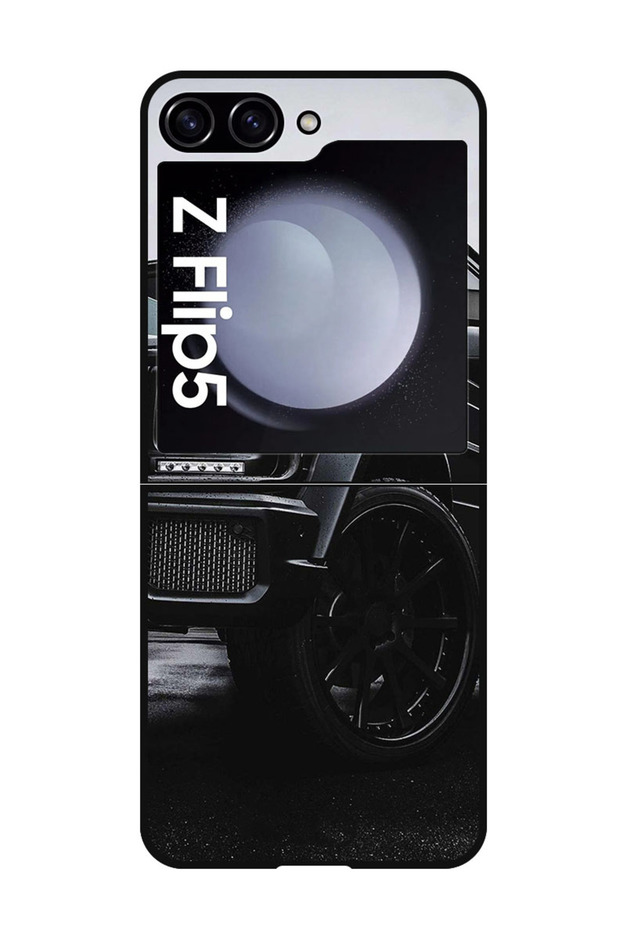 Protective Case Anti Scratch Shock Proof Bumper Cover For Samsung Galaxy Z Flip 5 Black Car