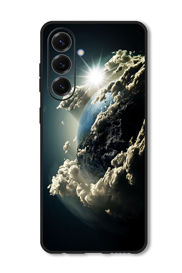 Case Compatible with Vivo V50 Protection Shockproof Bumper Cover Space Earth Sun