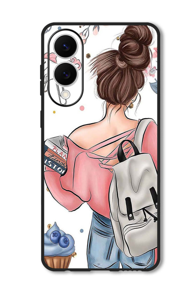 Case Compatible with Samsung Galaxy S25 Edge 6.7 Inch Protection Shockproof Bumper Cover School Girl