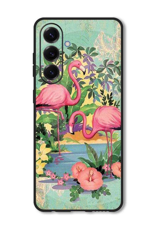 Case Compatible with Samsung Galaxy F16/ M16 Protection Shockproof Bumper Cover Pink Flamingoes