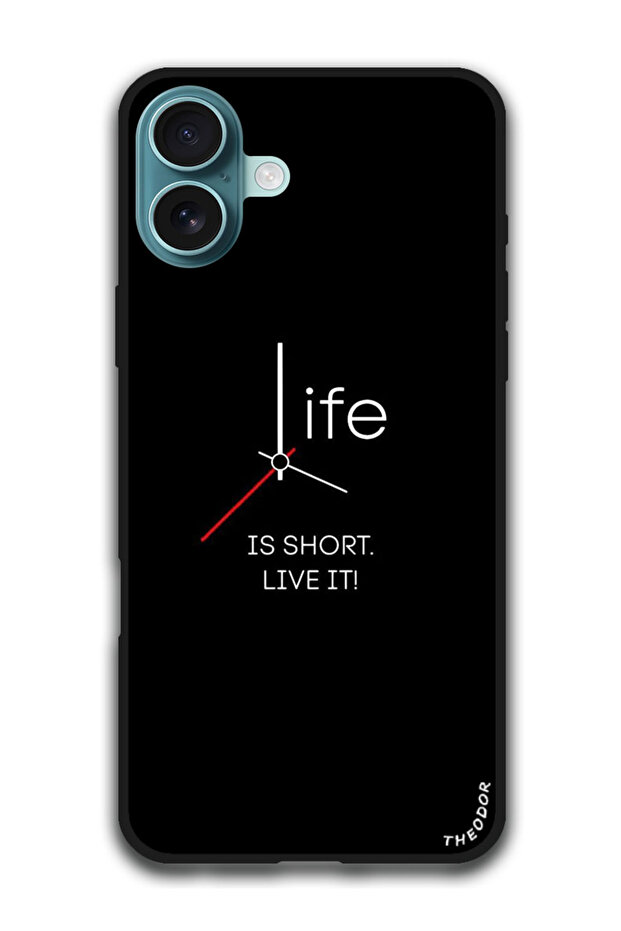Protective Case Anti Scratch Shock Proof Cover For iPhone 16 Plus (6.7)-inch Life is Short (2)