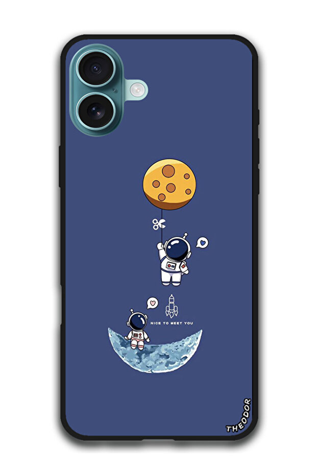 Protective Case Anti Scratch Shock Proof Bumper Cover For iPhone 16 Plus (6.7)-inch Astronauts