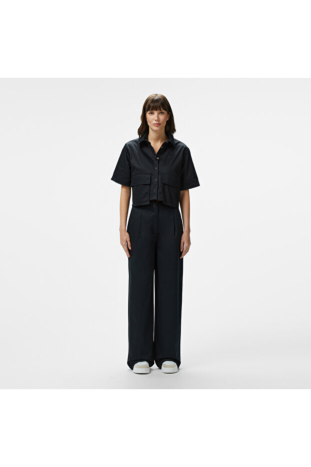 Kadın Relaxed Fit Siyah Pantolon - 1
