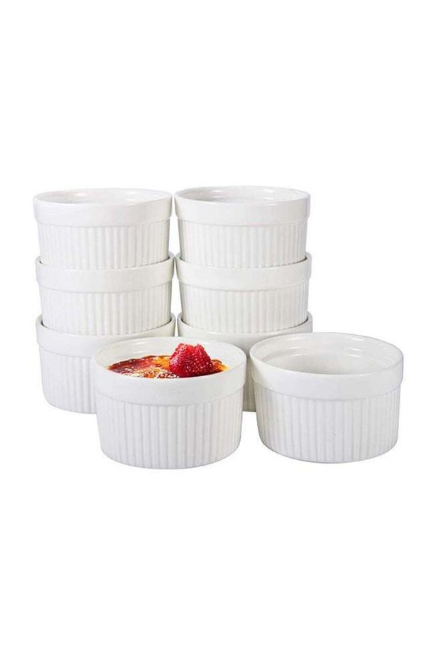 6-Piece Bakeware Set White 10cm