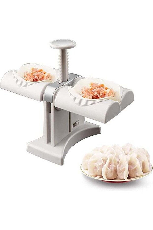 ECVV Dumpling Maker, Household Double Head Automatic Dumpling Maker Mould, Ravioli Press Mold, Make