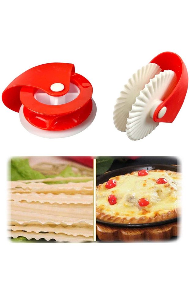 Pastry Wheel Decorator and Cutter Plastic Wheel Roller for Pizza Crust Baking Cutter Kitchen Tools,
