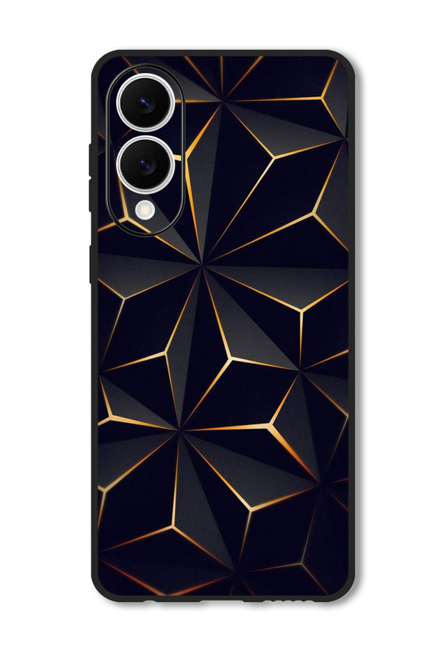 Case Compatible with Samsung Galaxy S25 Edge 6.7 Inch Protection Shockproof Cover Black Gold Patter