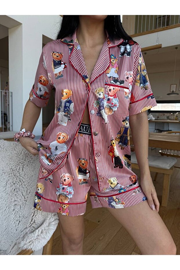 Teddy şortlu pijama - 1