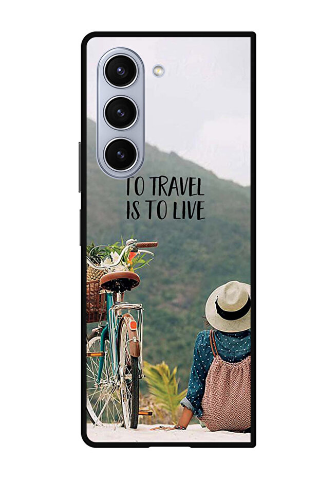 Protective Case Anti Scratch Shock Proof Cover For Samsung Galaxy Z Fold 5 To Travel Is To Live