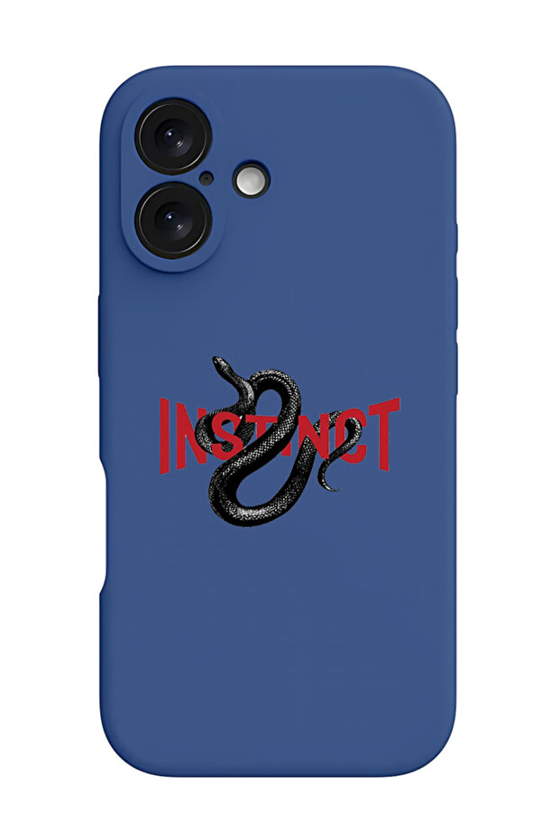 غطاء حماية سيليكون سائل مقاوم للصدمات لهاتف iPhone 16 Plus أزرق - Instinct - 1