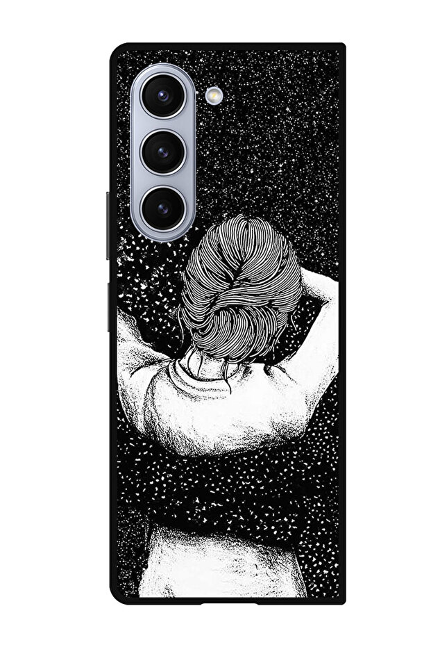 Protective Case For Samsung Galaxy Z Fold 5 Night Imagination Of Girl