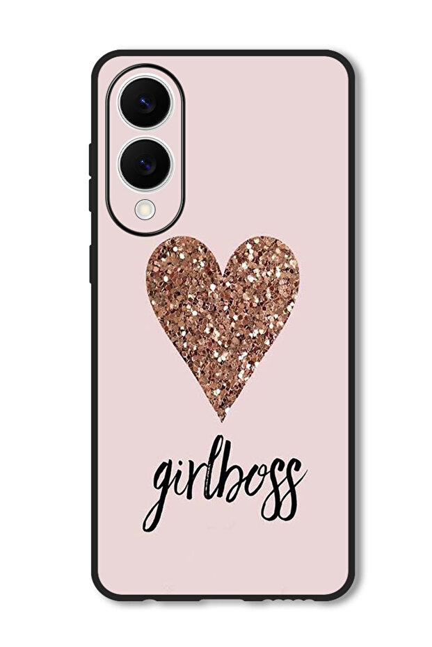 Case Compatible with Samsung Galaxy S25 Edge Protection Shockproof Cover Girls Boss & Heart