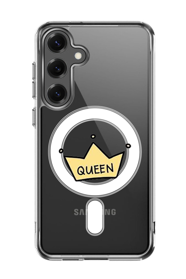Case for Samsung Galaxy S25 Plus Compatible with MagSafe, Cover Queen crown
