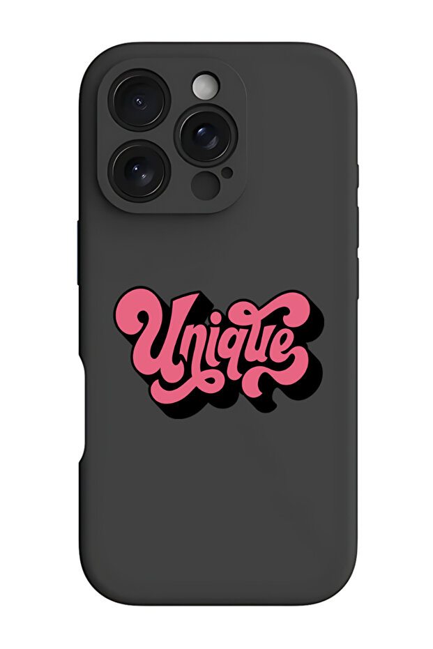 iPhone 16 Pro Max Black Protective Liquid Silicone Shockproof Case - Unique