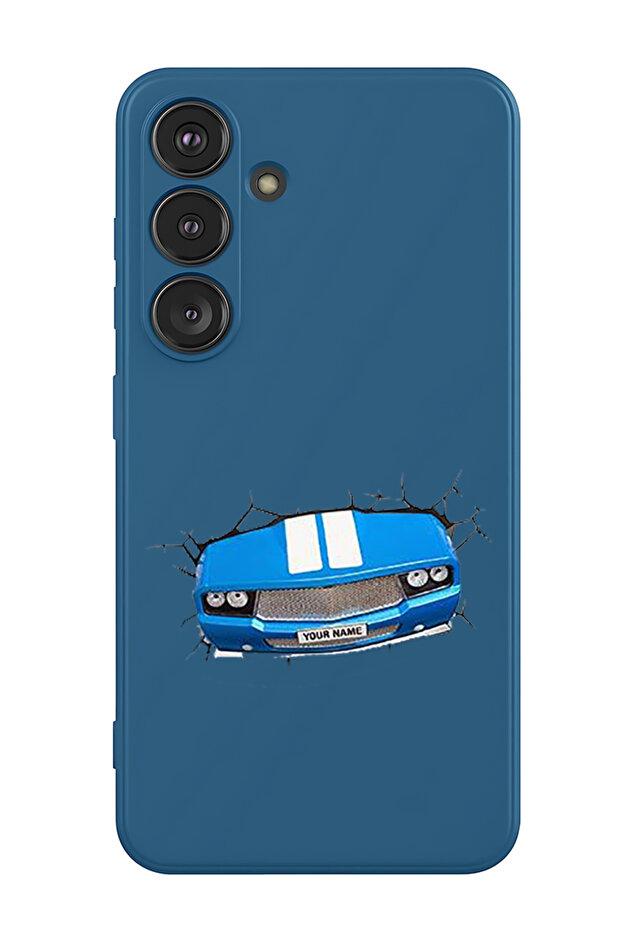 Protective Liquid Silicone Shockproof Case For Samsung Galaxy S25 (Blue) - Car