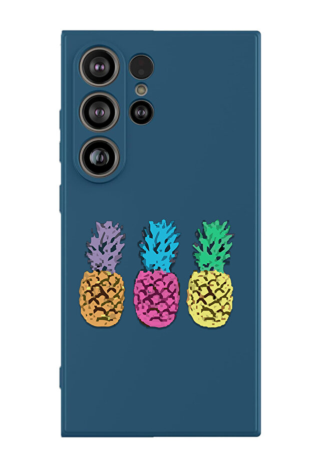Protective Liquid Silicone Shockproof Case For Samsung Galaxy S25 Ultra (Blue) - pineapple
