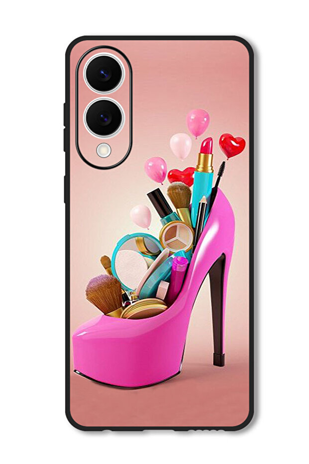 Case Compatible with Samsung Galaxy S25 Edge Protection Shockproof Cover Shoe With Makeup Items