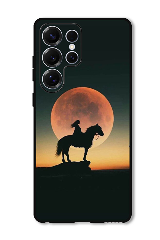 Protective Case Anti Scratch Shock Proof Cover For Samsung Galaxy S25 Ultra Majestic Horse Sunset