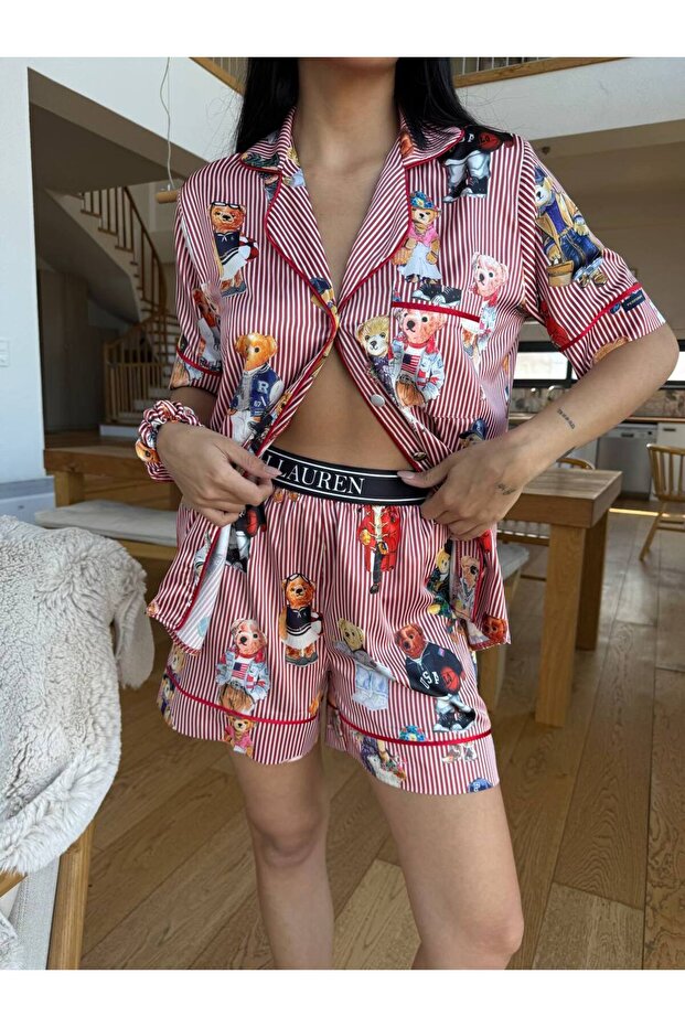 Teddy şortlu pijama - 3