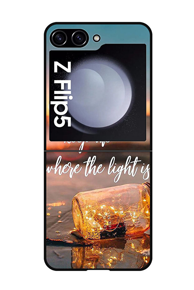 Protective Case Anti Scratch Shock Proof Cover For Samsung Galaxy Z Flip 5 Keep Me Where The Light