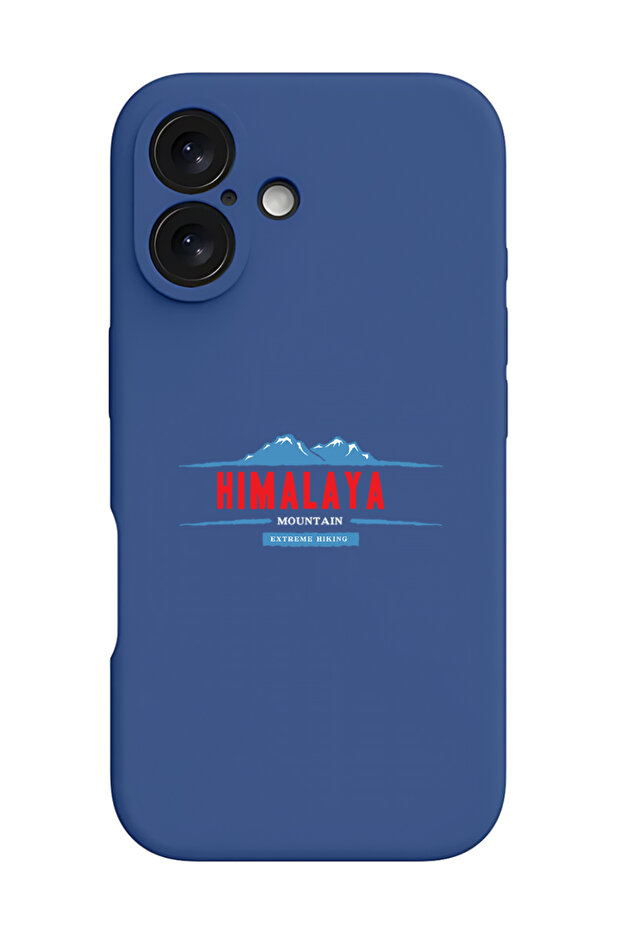 iPhone 16 Plus Blue Protective Liquid Silicone Shockproof Case - Himalaya extreme hiking