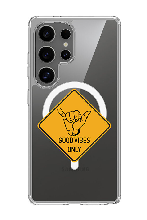 Case for Samsung Galaxy S25 Ultra Compatible with MagSafe, Cover Good Vibes