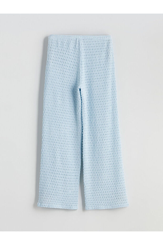 Sparkling Selections from Shining Store |   Elastic Waist Openwork Women's Trousers - 6