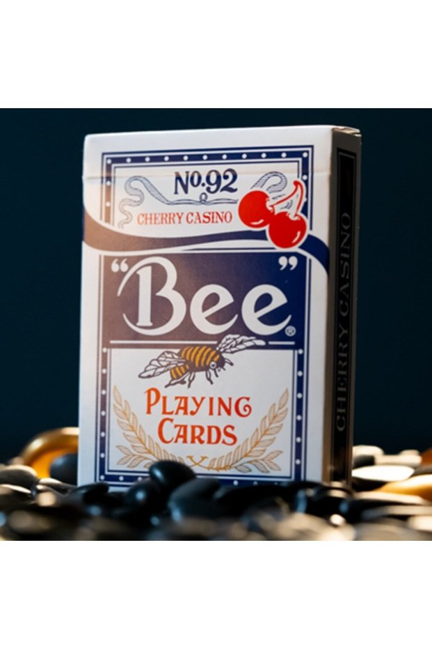 Bicycle Limited Bee X Cherry Casino Blue (Blue) Premium Playing Cards Deck of Playing Cards