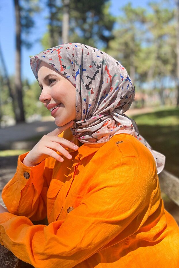 وشاح سلطان من القطن الطازج - نمط مقرمش - SFE011-06