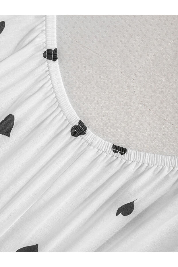 Sparkling Choices from Shining Store |   Heart Patterned Double Elastic Sheet - 4