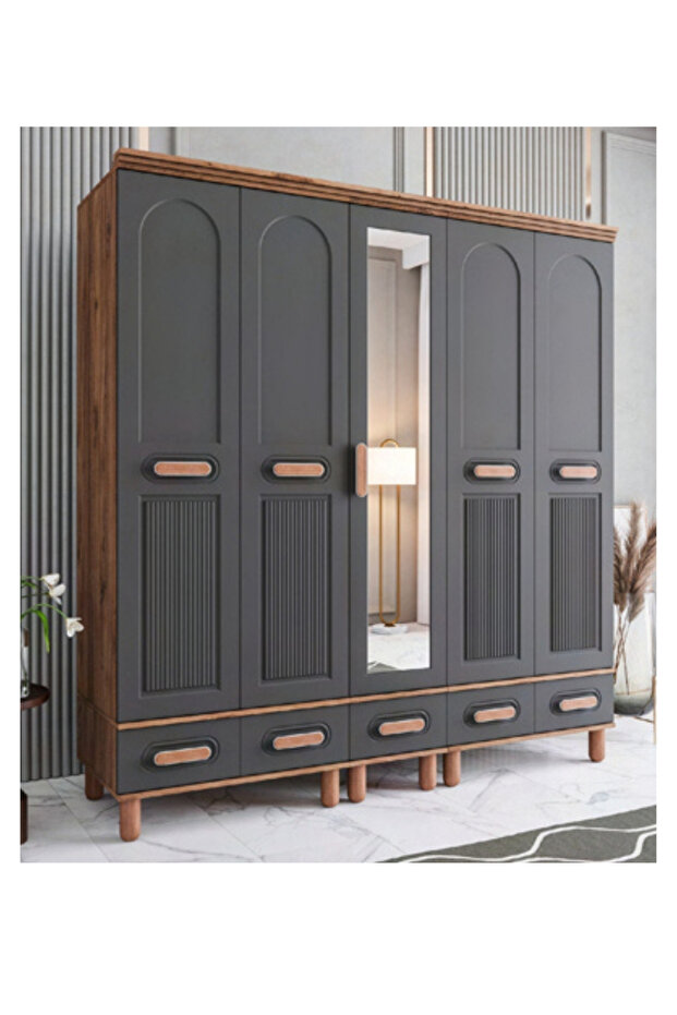 Otto 5 Kapılı Dolap / %100 MDF - 2