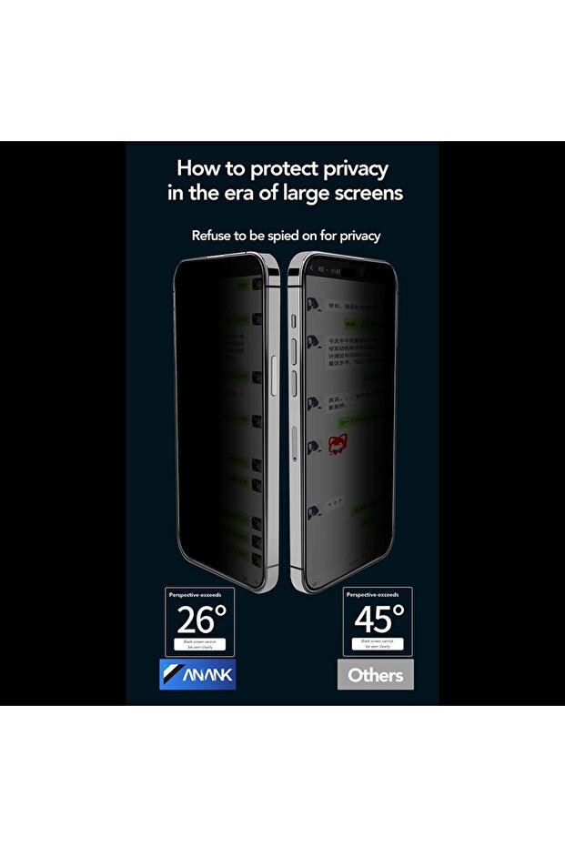 IPhone 16 Case - 2.5D Privacy Screen Protector - Black - 4