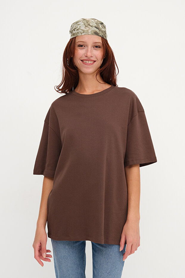 Kalın Oversize Basic T-shirt P17865-W7 - 2