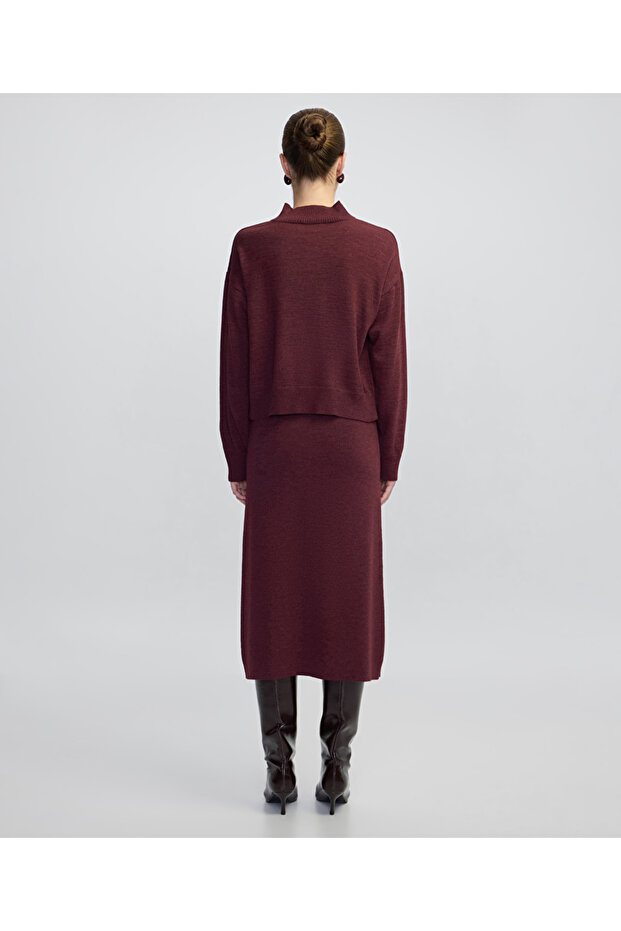 Yüksek yaka basic triko - 6