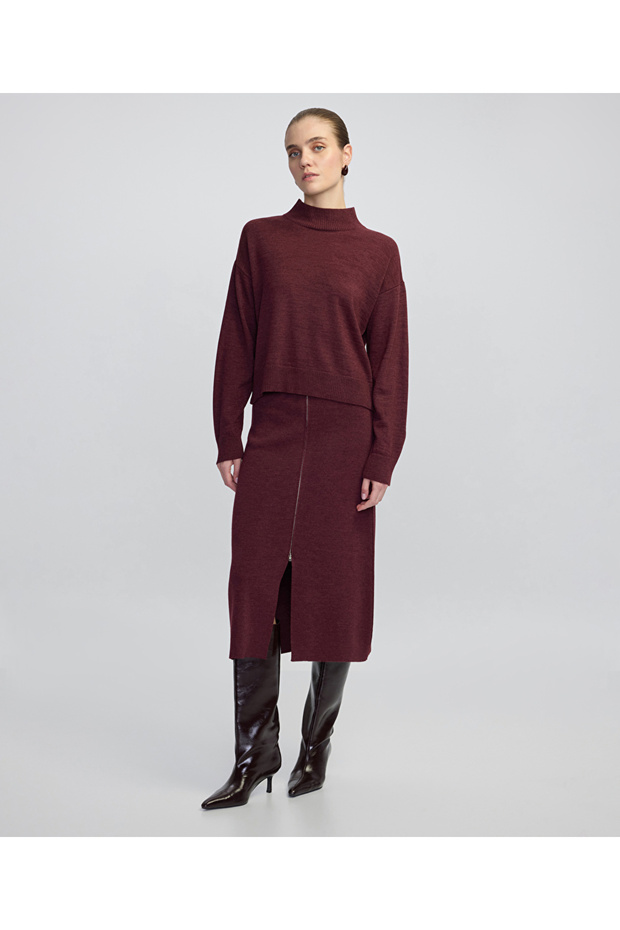 Yüksek yaka basic triko - 2