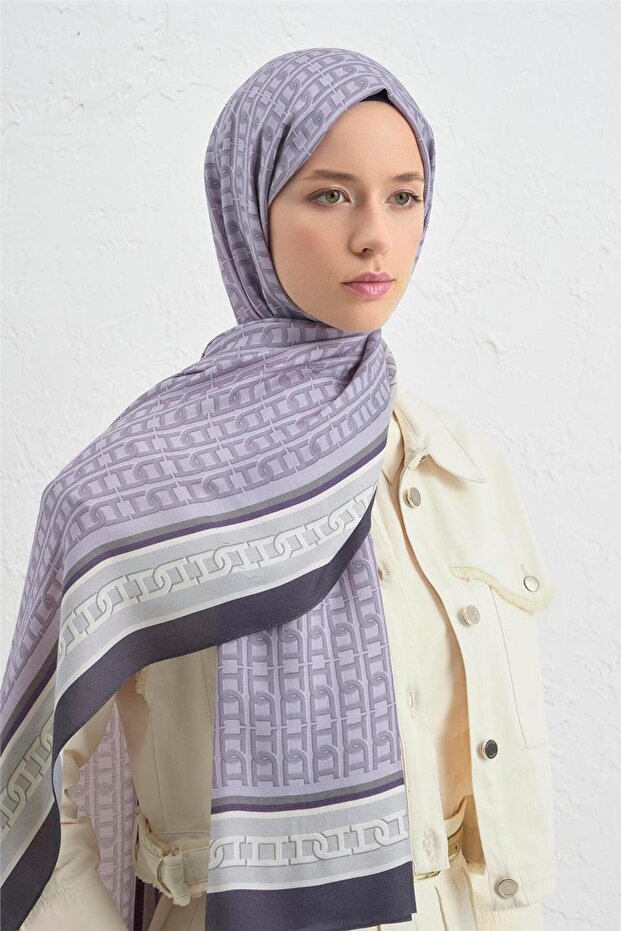 İpek Monogram Şal 13 - 4