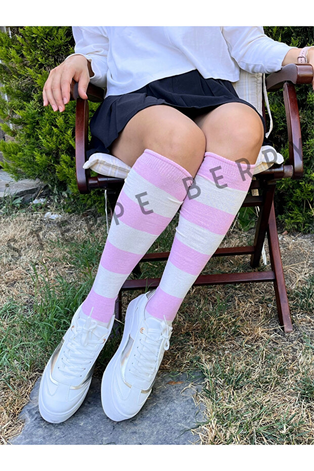 New Season Women's Striped Knee Socks