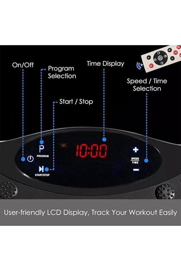 Vibration Plate Exercise Machine with Bluetooth and Remote Control - Whole Body Vibration Platform f - 7